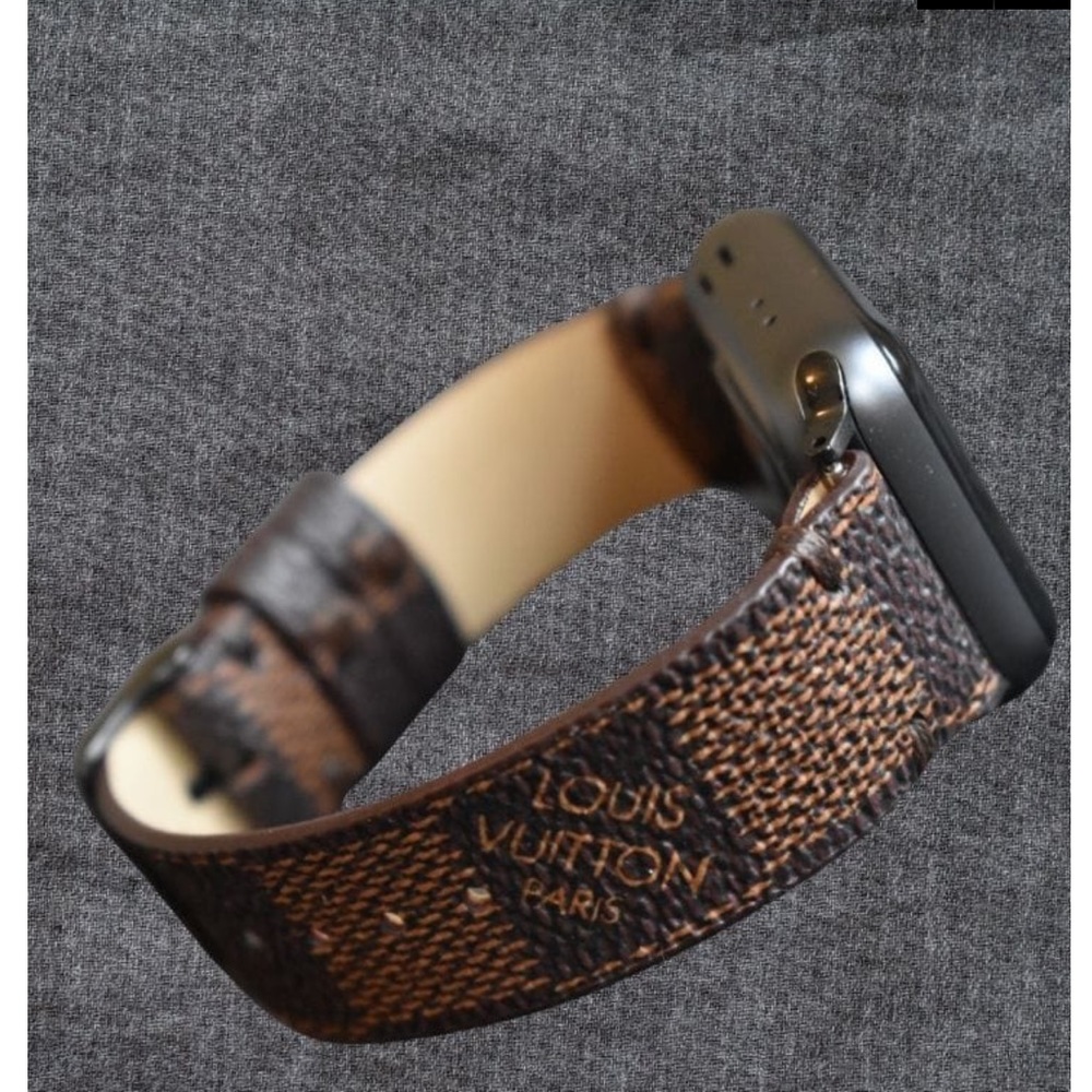 LV upcycled Apple watch band